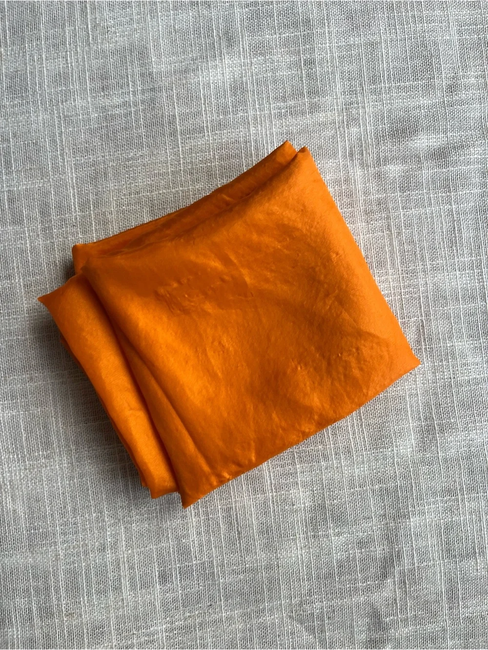 Pure Silk Orange Scarf